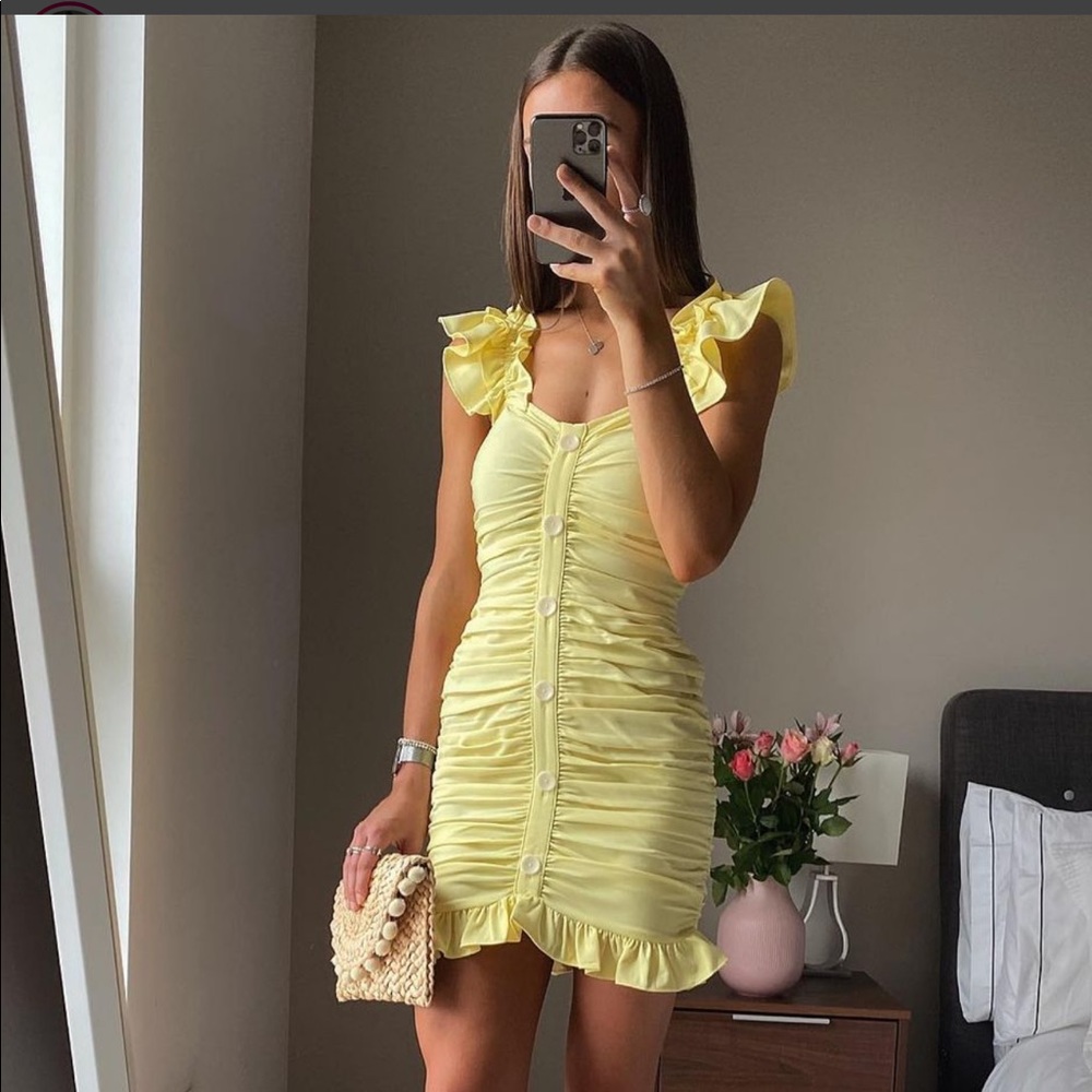 Zara drapes mini dress